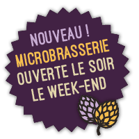 Nouveau : microbrasserie ouverte le soir le week-end